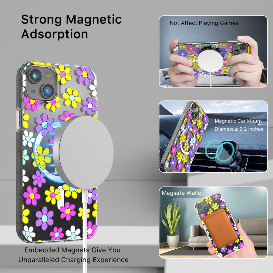 MyBat Pro Mood Series MagSafe Case for Apple iPhone 14 Plus - Multi Color Daisy - RIP14MCSFSSM511-5.jpg