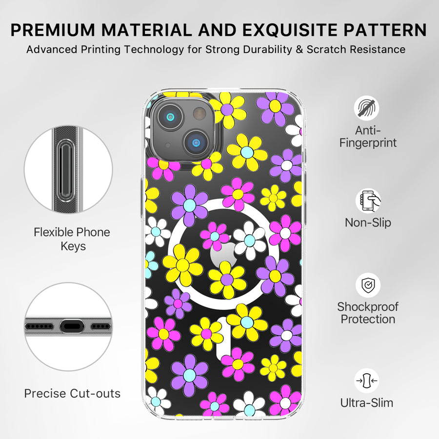 MyBat Pro Mood Series MagSafe Case for Apple iPhone 14 Plus - Multi Color Daisy - RIP14MCSFSSM511-7.jpg