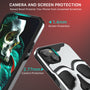 MyBat Pro Skullcap Hybrid Protector Cover for Apple iPhone 14 Plus - Silver Plating / Black - RIP14MCSSLCC101-6.jpg