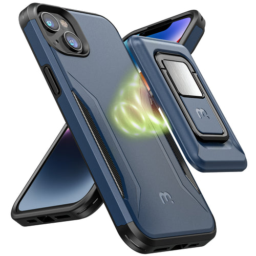 MyBat Pro Antimicrobial Stealth Series MagKick for Apple iPhone 14 Plus - Blue / Black - RIP14MCSSMKS002-2.jpg