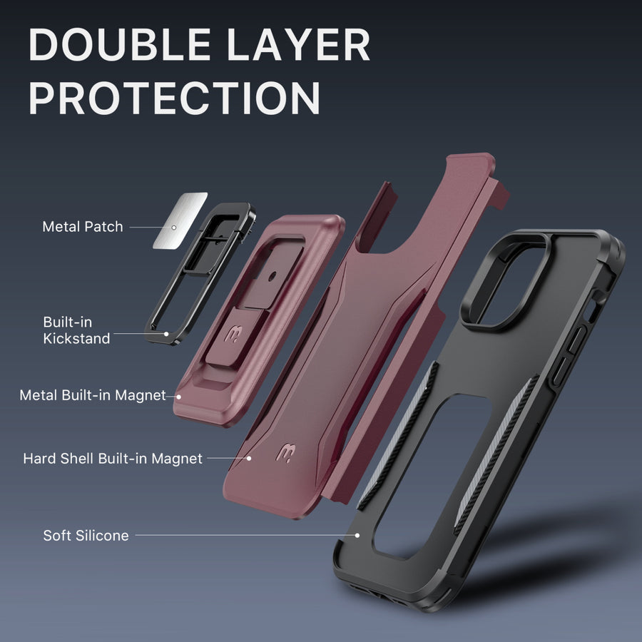 MyBat Pro Antimicrobial Stealth Series MagKick for Apple iPhone 14 Plus - Plum / Black - RIP14MCSSMKS003-3.jpg