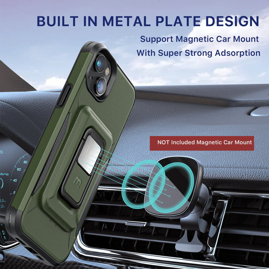 MyBat Pro Antimicrobial Stealth Series MagKick for Apple iPhone 14 Plus - Army Green / Black - RIP14MCSSMKS004-4.jpg