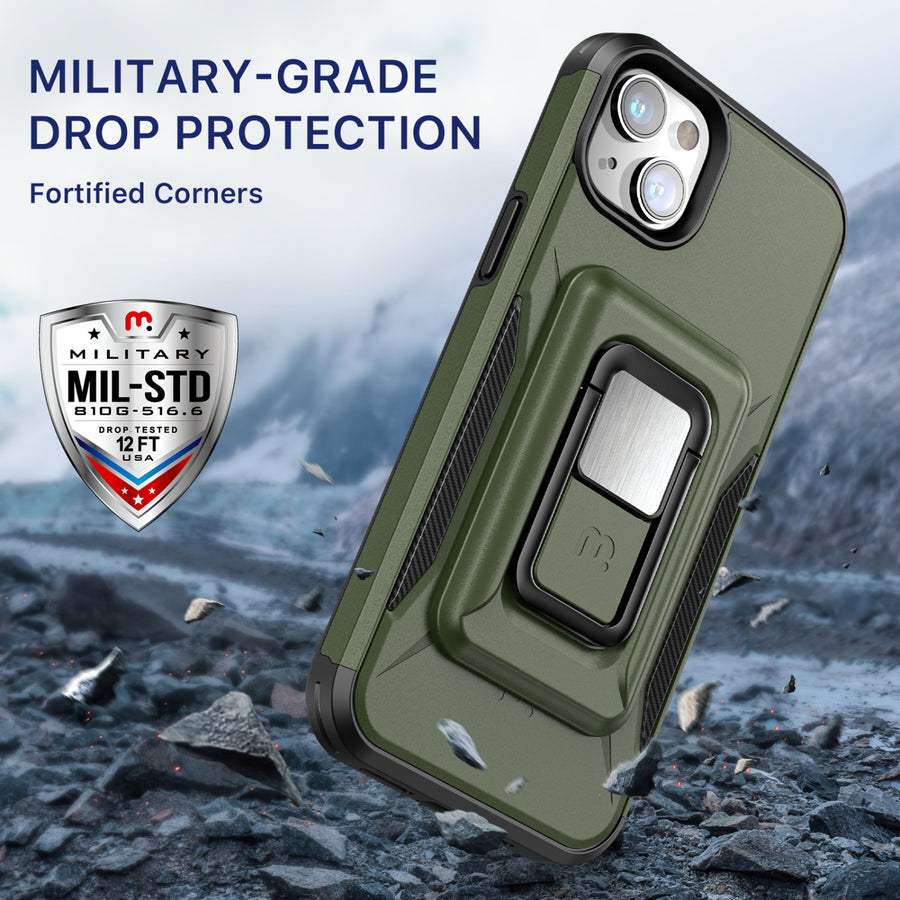 MyBat Pro Antimicrobial Stealth Series MagKick for Apple iPhone 14 Plus - Army Green / Black - RIP14MCSSMKS004-5.jpg