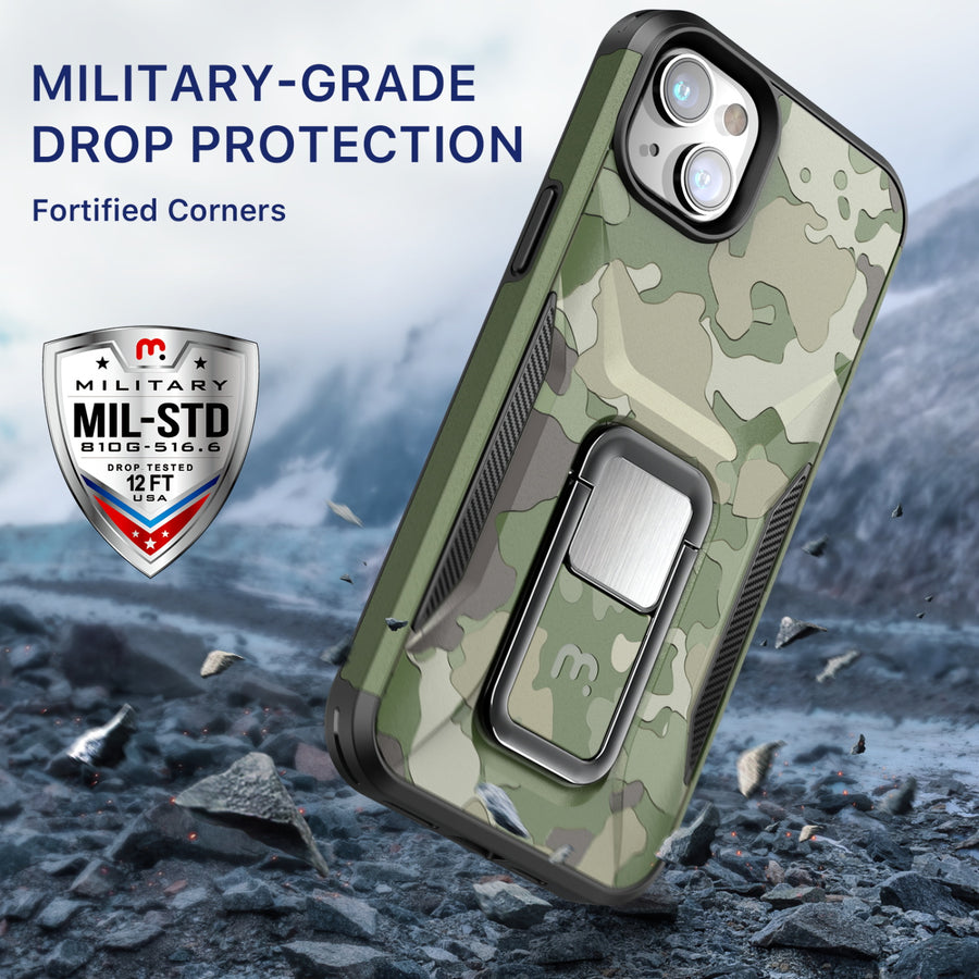 MyBat Pro Stealth Series (with Stand) for Apple iPhone 14 Plus - Army Green Camo / Black - RIP14MCSSTSM004-5.jpg