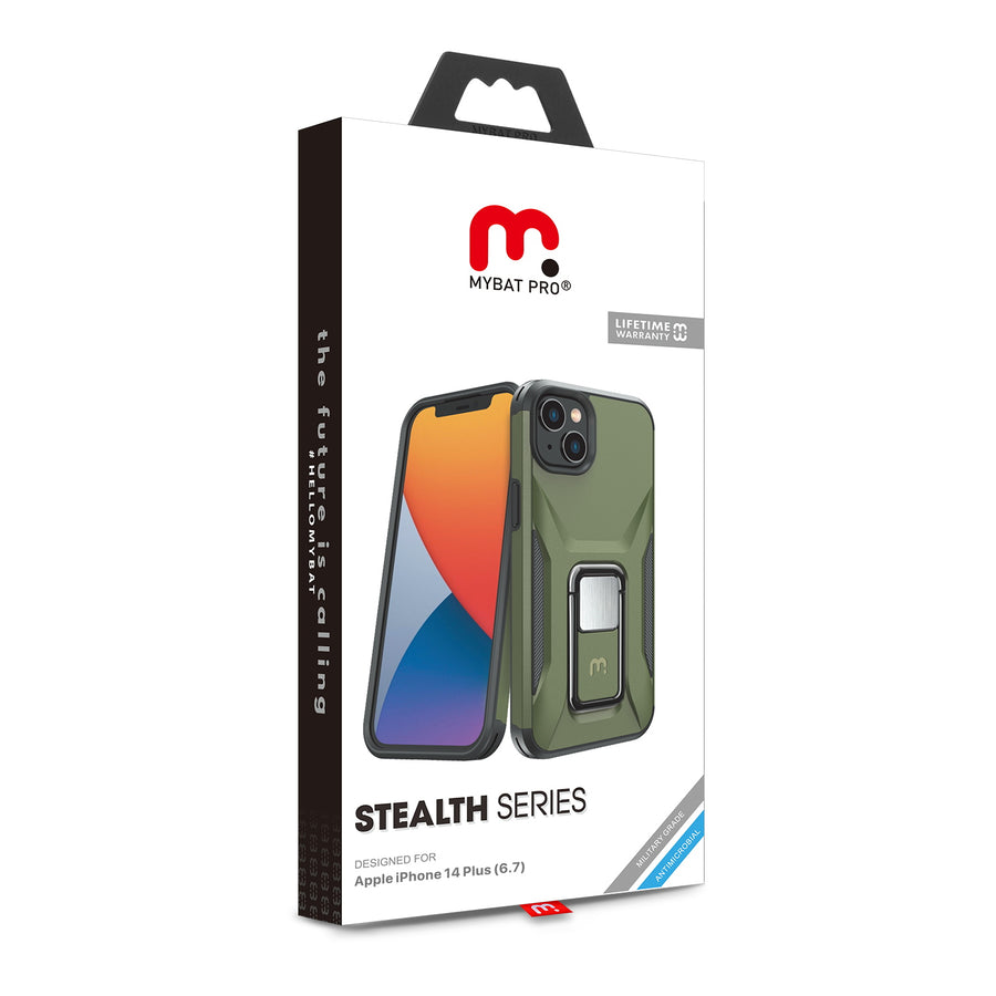 MyBat Pro Antimicrobial Stealth Series (with Stand) for Apple iPhone 14 Plus - Army Green / Black - RIP14MCSSTSS004-9.jpg