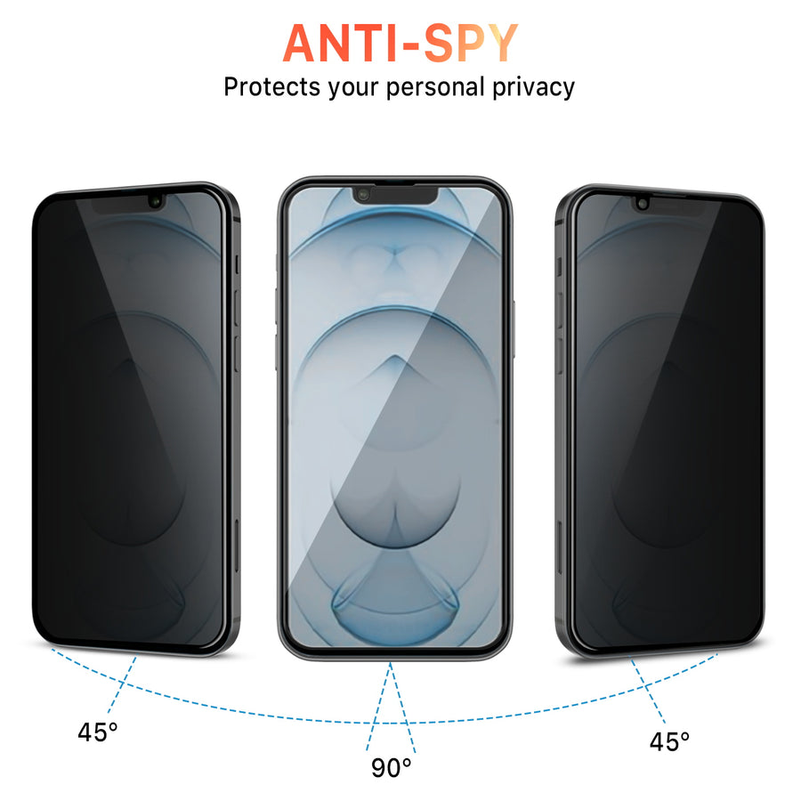 MyBat Pro Privacy Full Coverage Tempered Glass Screen Protector for Apple iPhone 14 Plus / 13 Pro Max - Black - RIP14MSCF111-4.jpg
