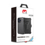 MyBat Pro Antimicrobial Maverick Series Case with Holster and Tempered Glass for Apple iPhone 14 Pro - Black / Black - RIP14PCS3NXS001-20.JPG