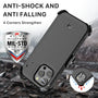 MyBat Pro Antimicrobial Maverick Series Case with Holster and Tempered Glass for Apple iPhone 14 Pro - Black / Black - RIP14PCS3NXS001-4.JPG