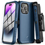 MyBat Pro Maverick Series Case w/ Holster and Tempered Glass for Apple iPhone 14 Pro - Blue - RIP14PCS3NXS002-2.jpg