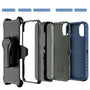 MyBat Pro Maverick Series Case w/ Holster and Tempered Glass for Apple iPhone 14 Pro - Blue - RIP14PCS3NXS002-3.jpg
