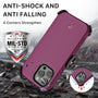 MyBat Pro Maverick Series Case w/ Holster and Tempered Glass for Apple iPhone 14 Pro - Plum - RIP14PCS3NXS003-4.jpg