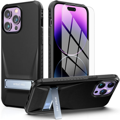 MyBat Pro Beyonder Series Case with Tempered Glass with Kickstand for Apple iPhone 14 Pro - Black - RIP14PCSAMBS001-2.jpg
