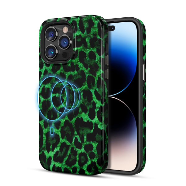 MyBat Pro Fuse Series MagSafe Case for Apple iPhone 14 Pro - Green Leopard - RIP14PCSD5MM017-2.jpg