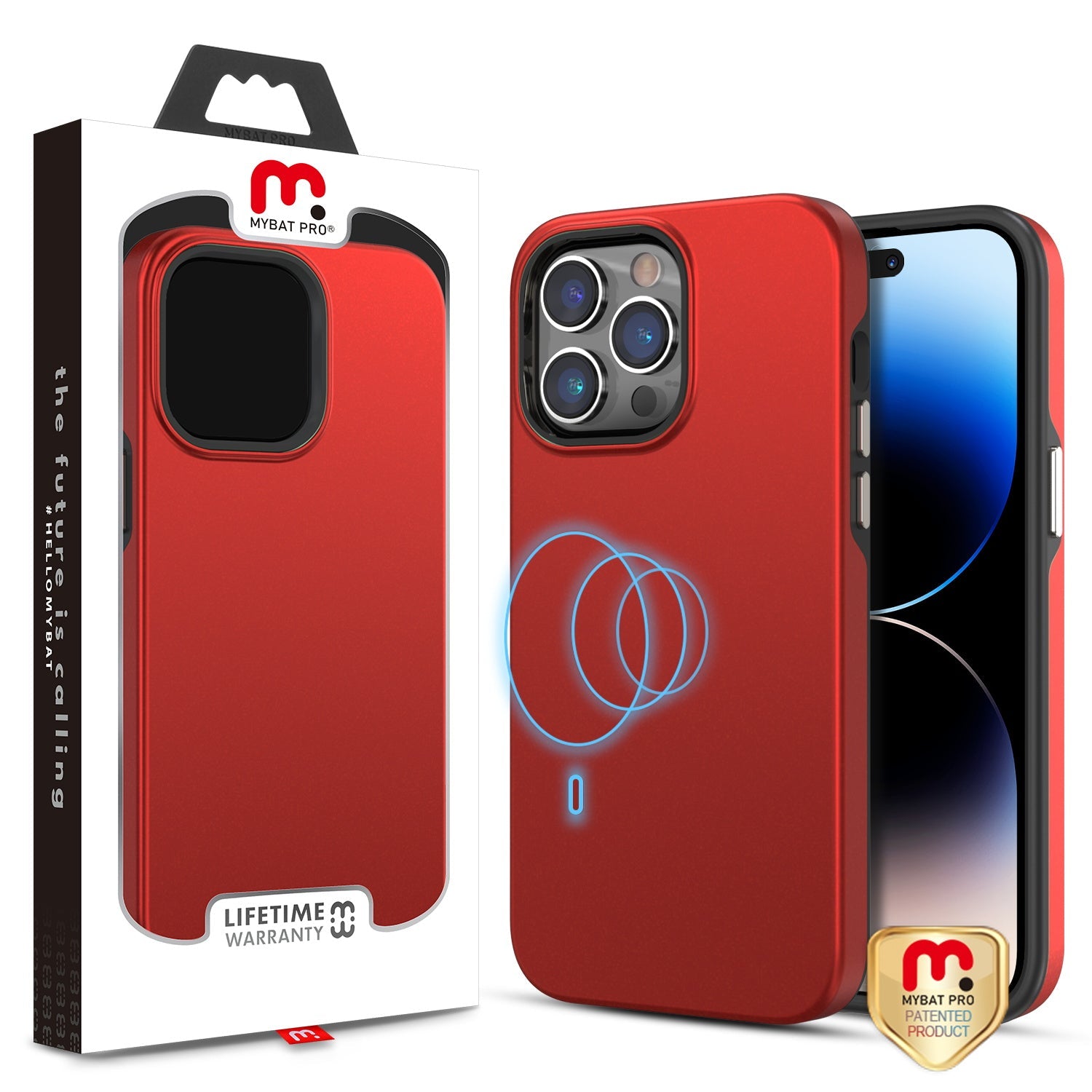 MyBat Pro Fuse Series MagSafe Case for Apple iPhone 14 Pro - Red
