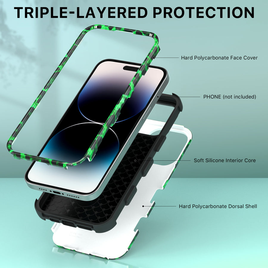 MyBat Pro TUFF Series Case for Apple iPhone 14 Pro - Green Leopard - RIP14PCSE1TM187-4.jpg