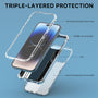 MyBat Pro TUFF Kleer Hybrid Case for Apple iPhone 14 Pro - Blue Marbling / Electroplating Silver - RIP14PCSE4TM203-4.jpg