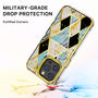 MyBat Pro TUFF Kleer Hybrid Case for Apple iPhone 14 Pro - Electroplated Blue Marble / Electroplating Gold - RIP14PCSE4TM254-5.jpg