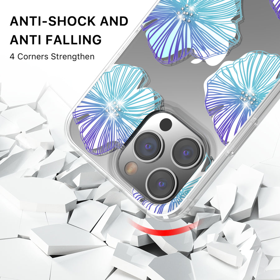 MyBat Pro Mood Series Case (with Diamonds) for Apple iPhone 14 Pro - Seashell - RIP14PCSFSSD153-3.jpg