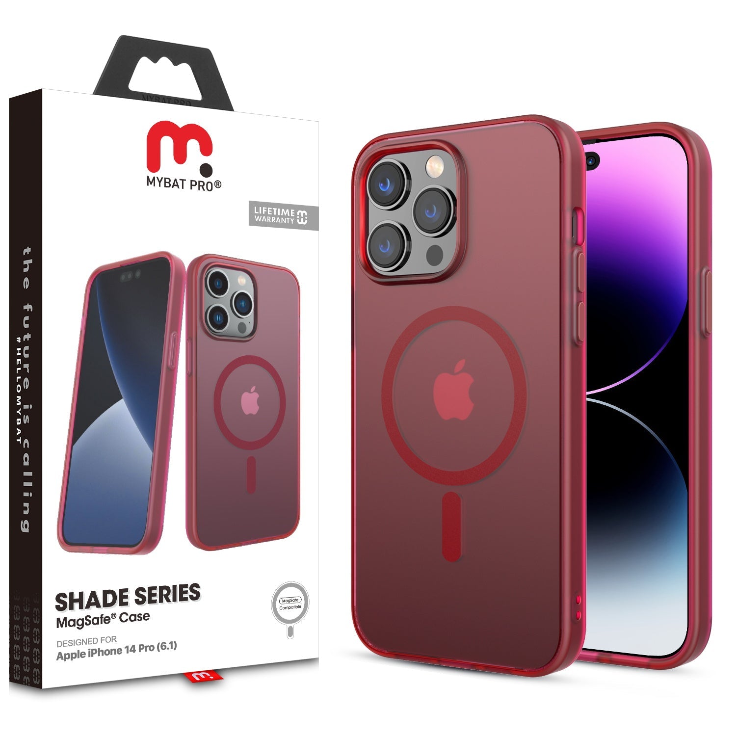 MyBat Pro Shade Series MagSafe Case for Apple iPhone 14 Pro - Merlot