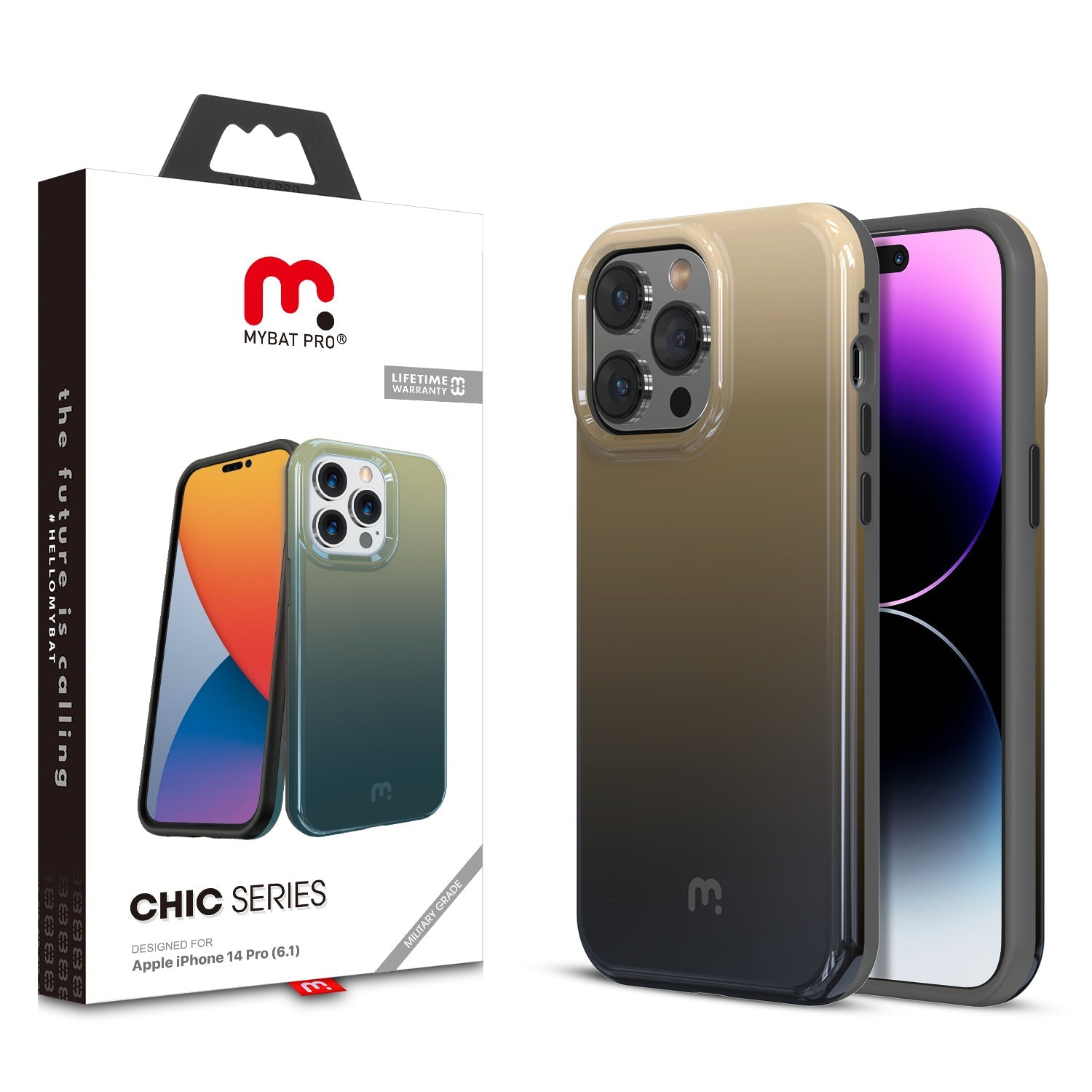 MyBat Pro Chic Series Case for Apple iPhone 14 Pro - Shadow