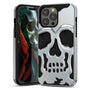 MyBat Pro Skullcap Hybrid Protector Cover for Apple iPhone 14 Pro - Silver Plating / Black - RIP14PCSSLCC101-2.jpg