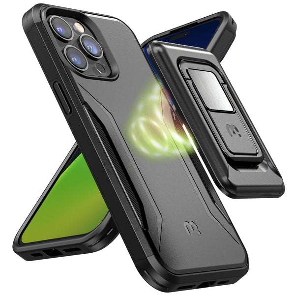 MyBat Pro Antimicrobial Stealth Series MagKick for Apple iPhone 14 Pro - Black / Black - RIP14PCSSMKS001-2.jpg