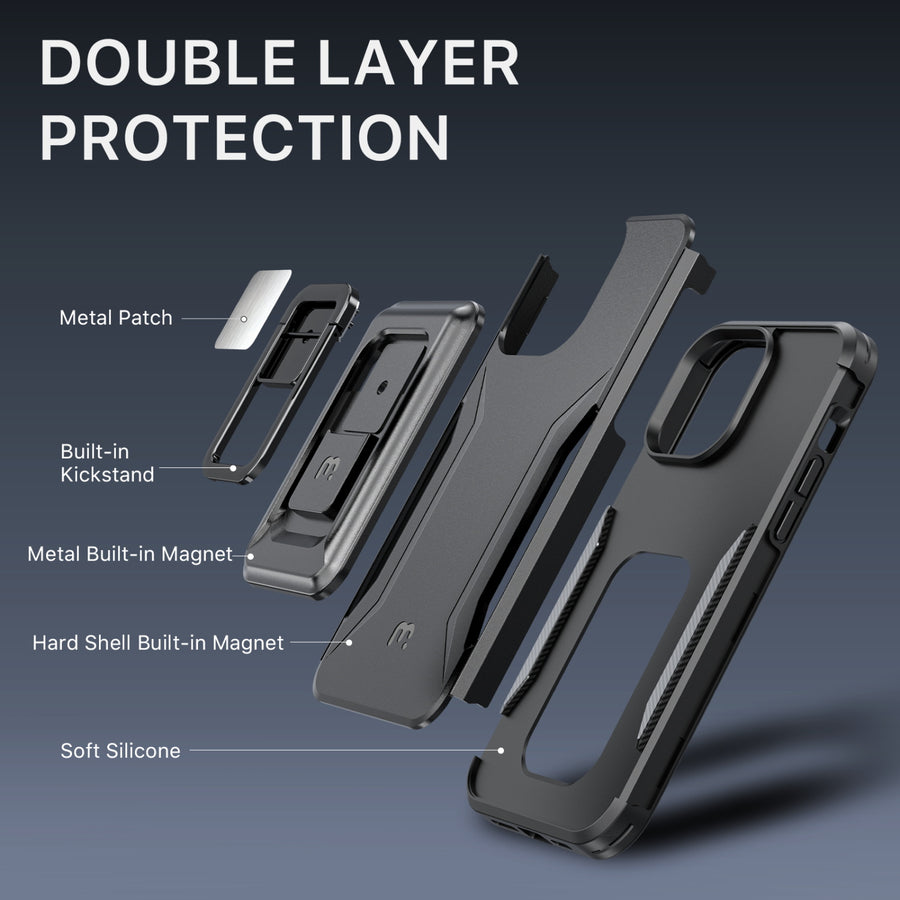 MyBat Pro Antimicrobial Stealth Series MagKick for Apple iPhone 14 Pro - Black / Black - RIP14PCSSMKS001-3.jpg