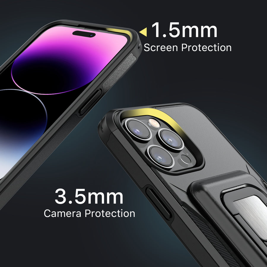 MyBat Pro Antimicrobial Stealth Series MagKick for Apple iPhone 14 Pro - Black / Black - RIP14PCSSMKS001-6.jpg