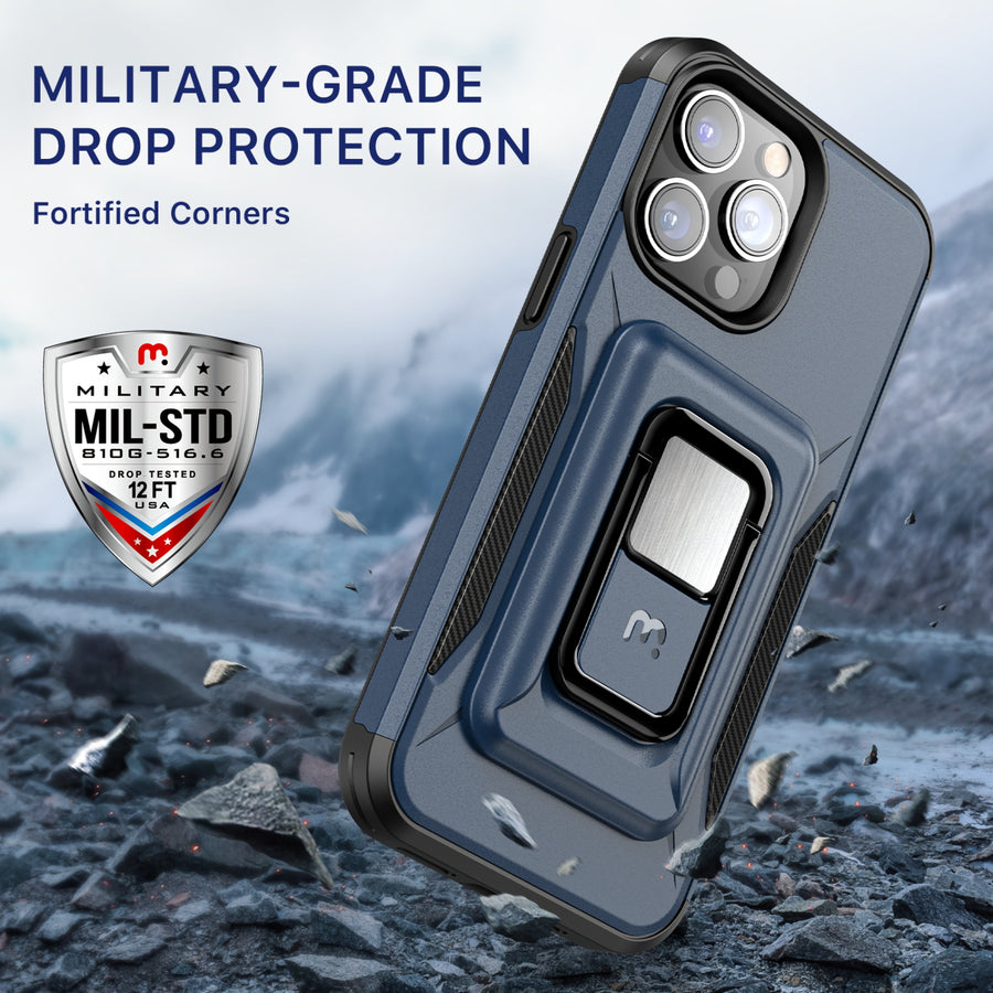 MyBat Pro Antimicrobial Stealth Series MagKick for Apple iPhone 14 Pro - Blue / Black - RIP14PCSSMKS002-5.jpg