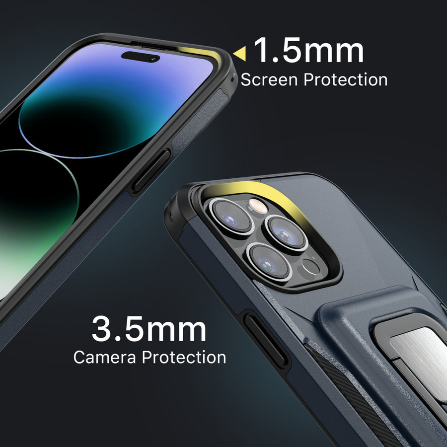 MyBat Pro Antimicrobial Stealth Series MagKick for Apple iPhone 14 Pro - Blue / Black - RIP14PCSSMKS002-6.jpg