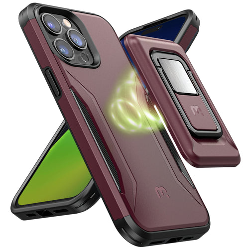 MyBat Pro Antimicrobial Stealth Series MagKick for Apple iPhone 14 Pro - Plum / Black - RIP14PCSSMKS003-2.jpg