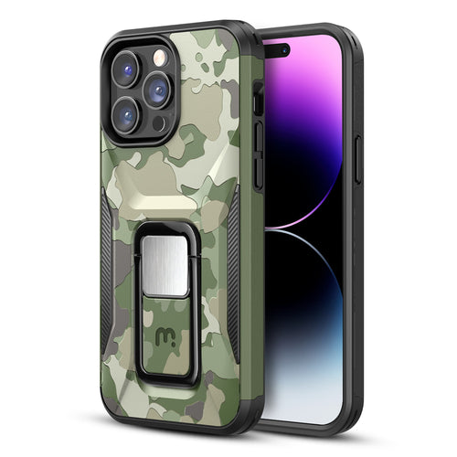 MyBat Pro Stealth Series (with Stand) for Apple iPhone 14 Pro - Army Green Camo / Black - RIP14PCSSTSM004-2.jpg