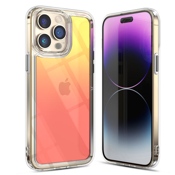 MyBat Pro Radiant Series ombre gradient Gummy Case for Apple iPhone 14 Pro Max (6.7) - Yellow to Pink Gradient - RIP14PMCSAMAT104-2.jpg