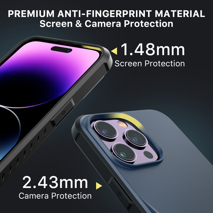 MyBat Pro Beyonder Series Case with Tempered Glass with Kickstand for Apple iPhone 14 Pro Max - Dark Blue - RIP14PMCSAMBS002-5.jpg