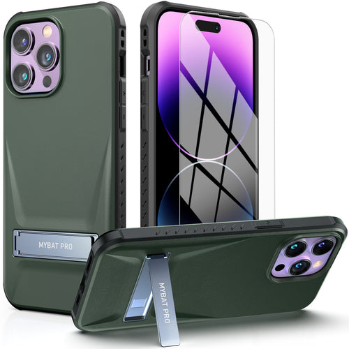 MyBat Pro Beyonder Series Case with Tempered Glass with Kickstand for Apple iPhone 14 Pro Max - Blackish Green - RIP14PMCSAMBS004-2.jpg