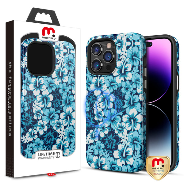 MyBat Pro Fuse Series MagSafe Case for Apple iPhone 14 Pro Max - Blue Hibiscus - RIP14PMCSD5MM012-1.jpg