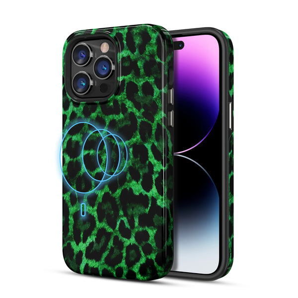 MyBat Pro Fuse Series MagSafe Case for Apple iPhone 14 Pro Max - Green Leopard - RIP14PMCSD5MM017-2.jpg