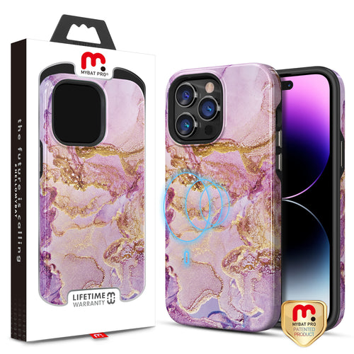 MyBat Pro Fuse Series MagSafe Case for Apple iPhone 14 Pro Max - Purple Marble - RIP14PMCSD5MM018-1.jpg