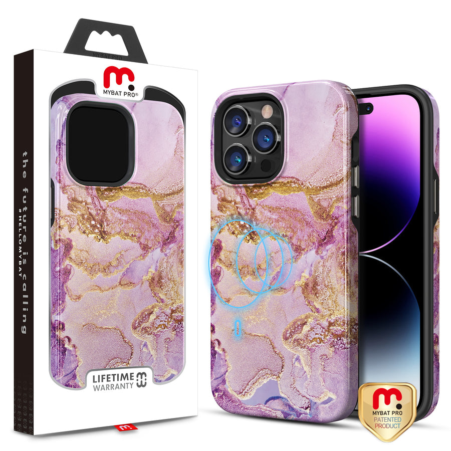 MyBat Pro Fuse Series MagSafe Case for Apple iPhone 14 Pro Max - Purple Marble - RIP14PMCSD5MM018-1.jpg