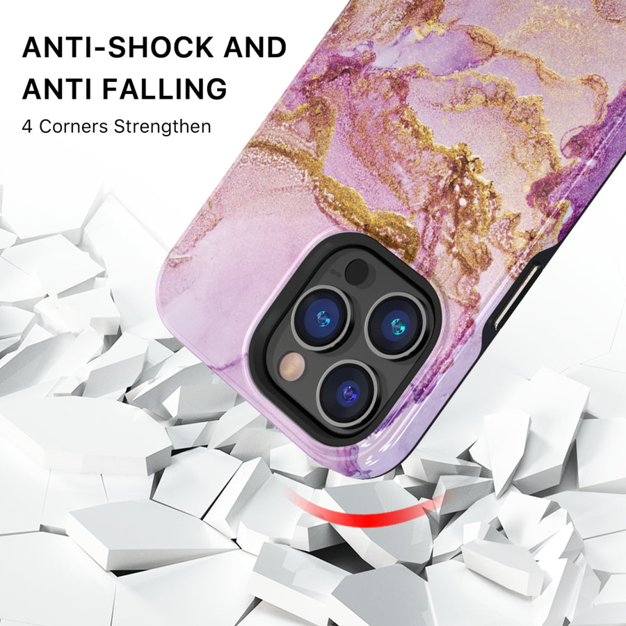 MyBat Pro Fuse Series MagSafe Case for Apple iPhone 14 Pro Max - Purple Marble - RIP14PMCSD5MM018-3.jpg