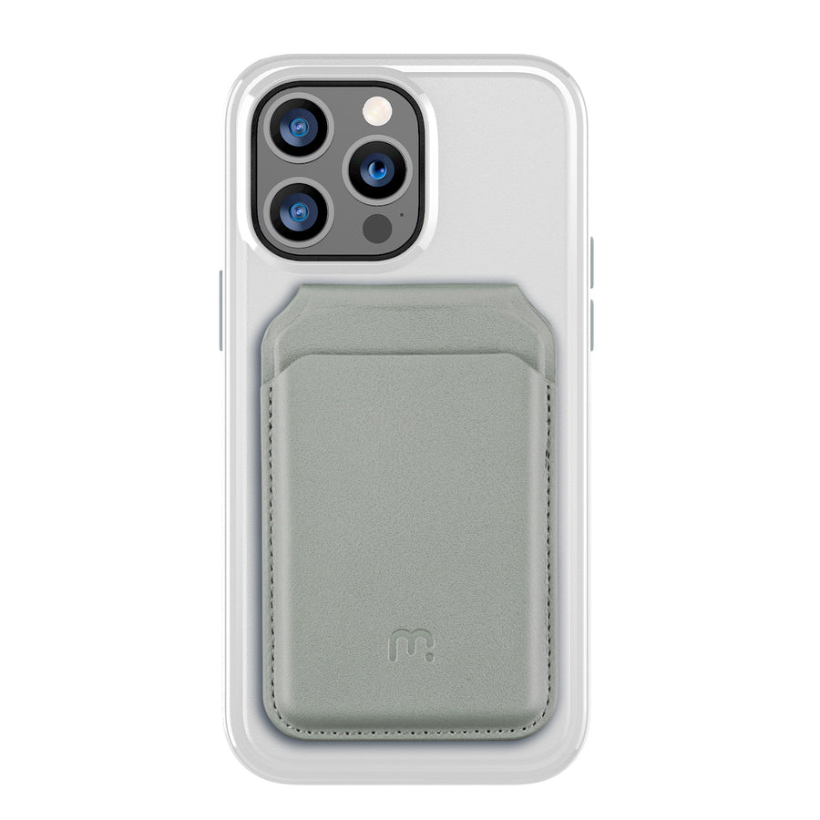 MyBat Pro Fuse Series Case Bundle + MagStash Wallet Folio for Apple iPhone 14 Pro Max - White  / Gray - RIP14PMCSD5MS108-CH413-4.jpg