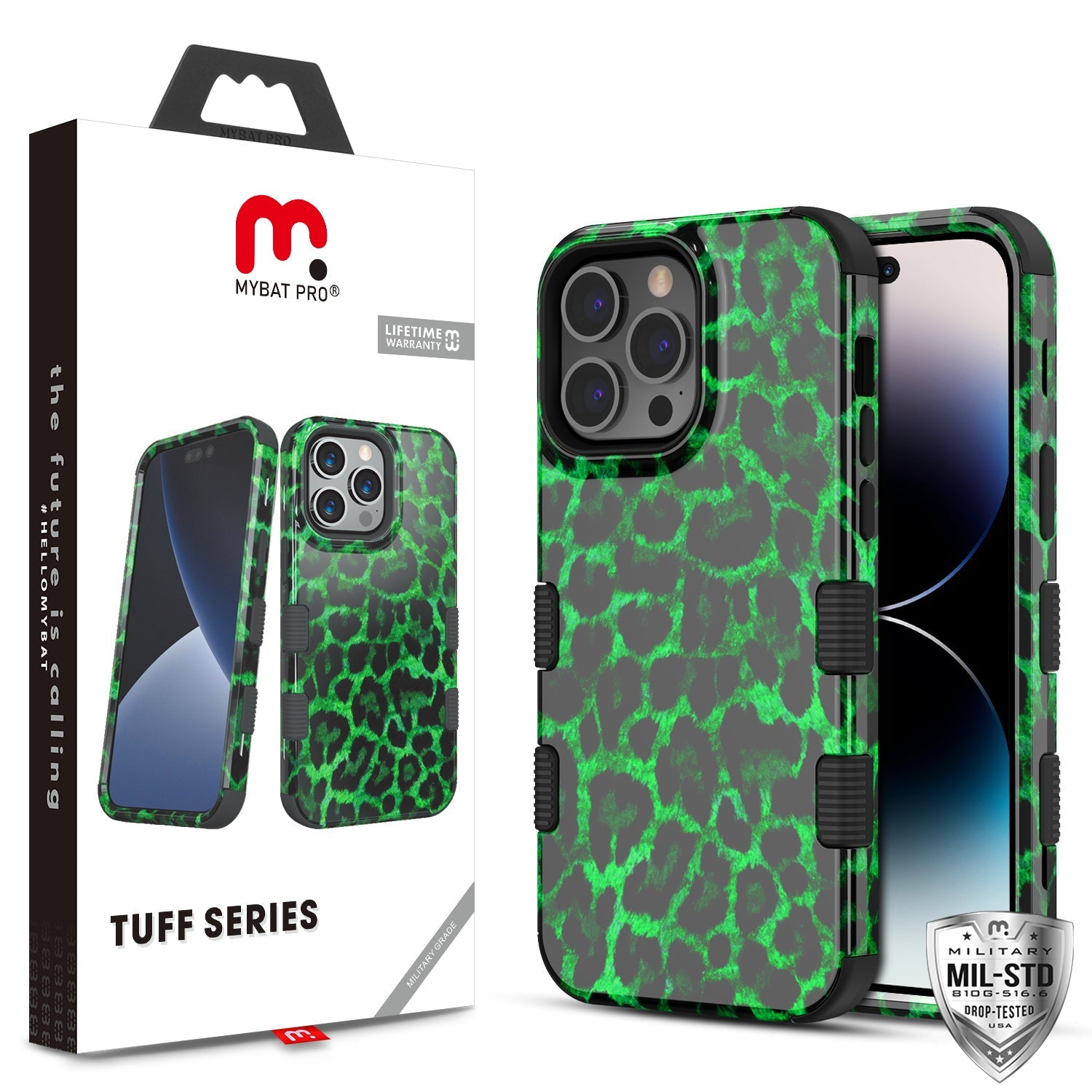 MyBat Pro TUFF Series Case for Apple iPhone 14 Pro Max - Green Leopard