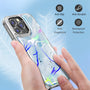 MyBat Pro TUFF Kleer Hybrid Case for Apple iPhone 14 Pro Max - Blue Marbling / Electroplating Silver - RIP14PMCSE4TM203-3.jpg