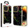MyBat Pro TUFF Kleer Hybrid Case for Apple iPhone 14 Pro Max - Black Marbling / Electroplating Gold