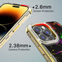 MyBat Pro TUFF Kleer Hybrid Case for Apple iPhone 14 Pro Max - Black Marbling / Electroplating Gold - RIP14PMCSE4TM204-8.jpg