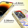 MyBat Pro TUFF Kleer Hybrid Case for Apple iPhone 14 Pro Max - Pale Yellow Marbling / Electroplating Gold - RIP14PMCSE4TM206-8.jpg