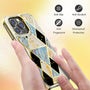 MyBat Pro TUFF Kleer Hybrid Case for Apple iPhone 14 Pro Max - Electroplated Blue Marble / Electroplating Gold - RIP14PMCSE4TM254-3.jpg