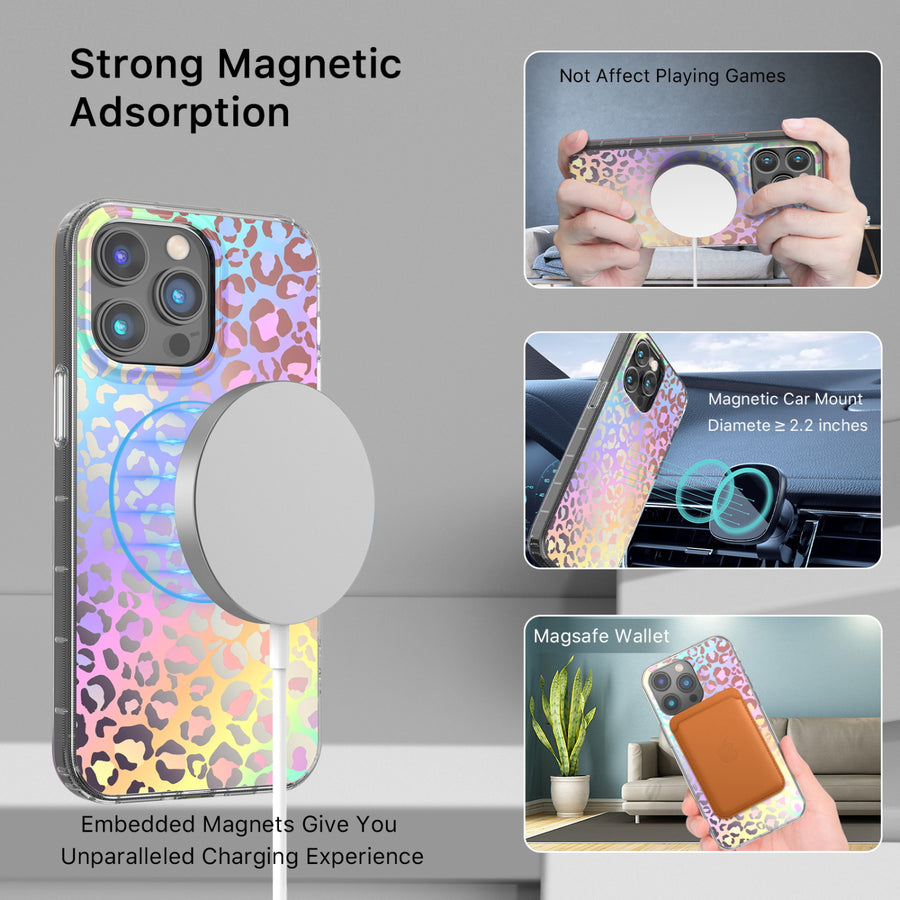 MyBat Pro Mood Series MagSafe Case for Apple iPhone 14 Pro Max - Holographic Leopard - RIP14PMCSFSSM501-5.jpg