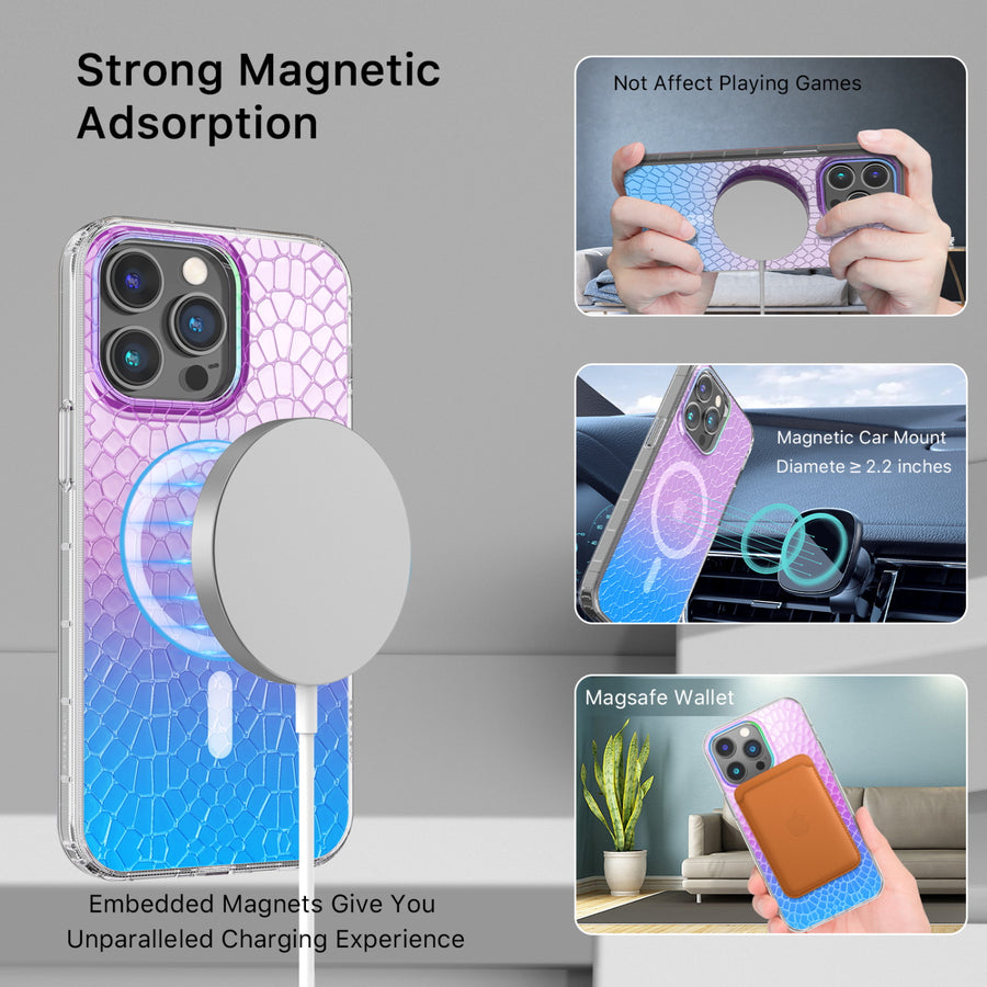MyBat Pro Mood Series MagSafe Case for Apple iPhone 14 Pro Max - Iridescent Snake - RIP14PMCSFSSM507-5.jpg