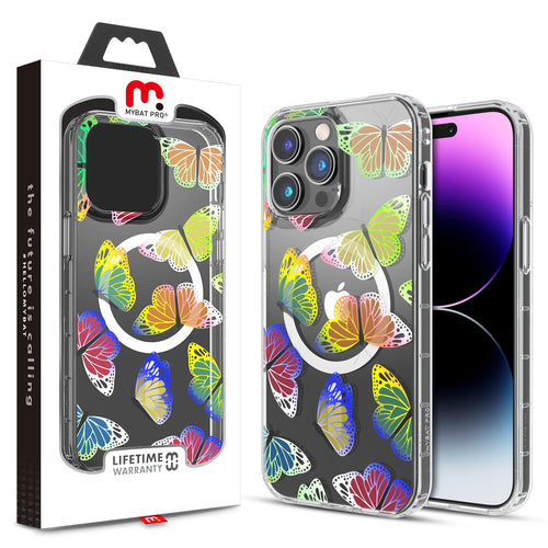 MyBat Pro Mood Series MagSafe Case for Apple iPhone 14 Pro Max - Neon Butterflies - RIP14PMCSFSSM508-1.jpg